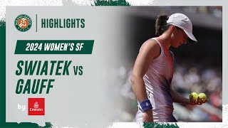 Swiatek vs Gauff Semifinal Highlights  RolandGarros 2024 [upl. by Anohs342]