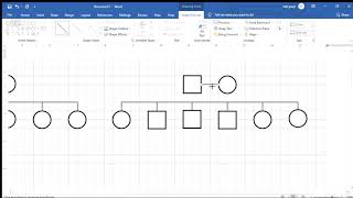 Tutorial Membuat Genogram sederhana di word [upl. by Larner]