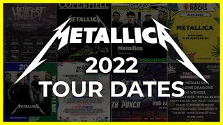 METALLICA Announced European Summer 2022 FESTIVAL Tour DATES  News [upl. by Eisserc]