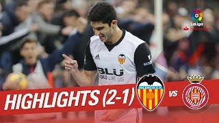 Resumen de Valencia CF vs Girona FC 21 [upl. by Norrehc]