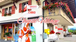 Cheese Village Emmental 🇨🇭Cheese factory  Swiss Cow farm [upl. by Ramalahs]