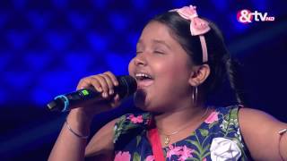 Riya Biswas  Blind Audition  Episode 1  July 23 2016  The Voice India Kids [upl. by Birkle]