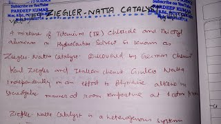 Ziegler Natta catalyst and uses in polymerization of alkenes [upl. by Heiney619]