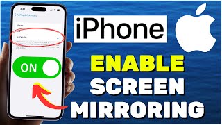 How To Turn On Screen Mirroring On iPhone iOS 18 [upl. by Furie]