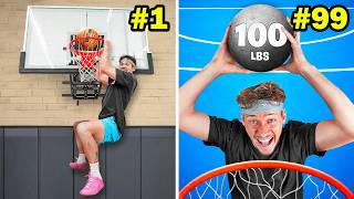 100 EXTREME Basketball Challenges [upl. by Tymes]