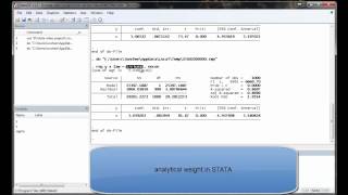 STATA13 Heteroskedaticity and WLS [upl. by Assir]