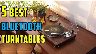 Top 5 Best Bluetooth Turntables 2024  Top Rated Bluetooth Turntables Review  Best Turntables 2024 [upl. by Sharlene316]