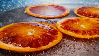 2 INGREDIENTS CANDIED BLOOD ORANGE RECIPE [upl. by Dnumde]