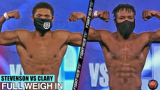 SHAKUR STEVENSON VS TOKA KAHN CLARY  FULL WEIGH IN amp FACE OFF VIDEO [upl. by Normandy]