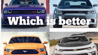 I’ve own all Four  Mustang Charger Challenger amp Camaro  who is better [upl. by Llieno430]