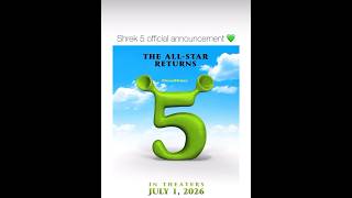 Shrek 5 is officially announced 💚 [upl. by Aroon]