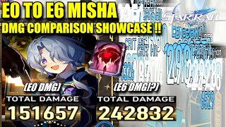 E0 TO E6 MISHA DMG COMPARISON  S5 Aeon F2P LC Which Eidolon is the Best to Build him [upl. by Jezrdna]