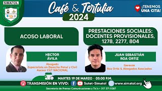 Café amp Tertulia de SUTET  SIMATOL  marzo 19 de 2024 [upl. by Fleta]