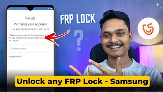 Samsung FRP lock removal  How to bypass Samsung Google Account [upl. by Lyris734]