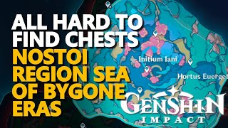 All Nostoi Region Sea of Bygone Eras Hard to find Chests Genshin Impact Easy to Miss [upl. by Durrell544]