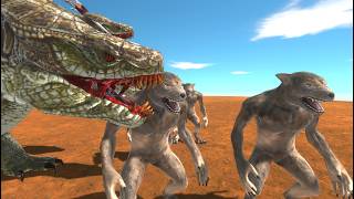 Hydra vs Werewolf arbs animalrevoltbattlesimulator [upl. by Kery790]