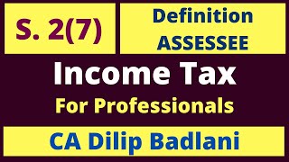 Sec 27  Definition of Assessee Income Tax Act 1961 [upl. by Dombrowski]