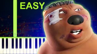 CHINESE BEAVER MEME SONG  EASY Piano Tutorial [upl. by Ennoval]