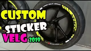 Custom Sticker Velg Motor NMAX [upl. by Eylrac]