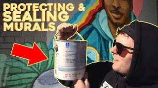 PROTECTIVE COATING for a MURAL  Anti Graffiti  UV Protection [upl. by Toulon282]