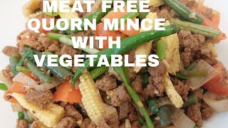 QUORN MINCE WITH VEGETABLES  MEAT FREE QUORN MINCE RECIPE kresrogersuk6308 [upl. by Anayad]