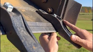 Installing Teeth on a Skid Steer Bucket [upl. by Reteip]