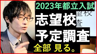 【都立入試】2023年の校長会志望校予定調査が出た！ [upl. by Ablasor]