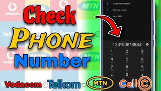 Check phone number Vodacom MTN Telkom Cell C mtn vodacom telkom cellc [upl. by Alisha]