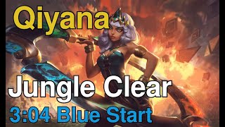 Qiyana Jungle Buffs  304 Blue Start World Record [upl. by Snell]