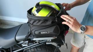 Ogio Stealth Tail Bag Review and Install on Triumph Tiger Motorcycle [upl. by Casabonne981]