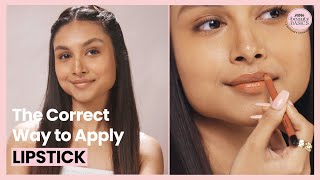 How To Apply Lipstick Perfectly  Lipstick Pro Tips  Nykaa Beauty Basics [upl. by Fawn]