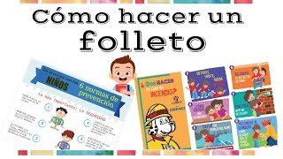 Cómo hacer un folleto  Educación Primaria [upl. by Esilahs]