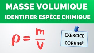 Comment calculer une MASSE VOLUMIQUE   PhysiqueChimie collège lycée [upl. by Raama]