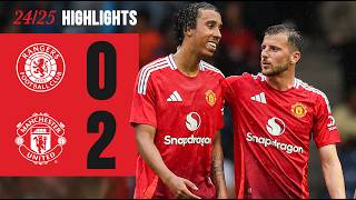 Amad amp Hugill FIRE Home 🚀  Rangers 02 Man Utd  Highlights [upl. by Saraiya]