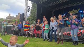 Clanadonia with the crowd performing Ya Bassa forresfestival Moray Scotland [upl. by Oilicec]