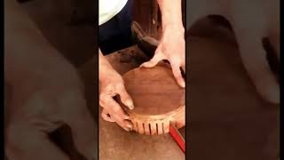 How toBuild a way to make comb teeth with round wood and sharp sawtooth blades shorts [upl. by Ymrots]