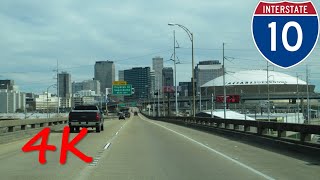 ⁴ᴷ Interstate 10  Louisiana Greater New Orleans eastbound 4K VIDEO [upl. by Petrine]