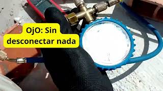 Primer paso para buscar micro fugas con nitrógeno en un aire acondicionado Split [upl. by Lambard]