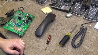 ATampT TL76108 58 GHz 2Line CordedCordless Phone  Cleaning [upl. by Kohsa]