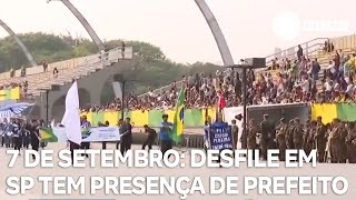 7 de Setembro desfile em São Paulo tem presença de prefeito e governador [upl. by Ardnic]