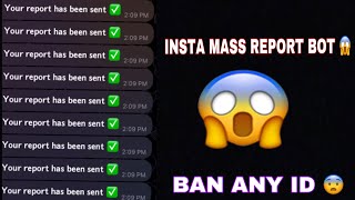 INSTA MASS REPORT BOT 😱 [upl. by Canty773]