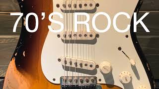 70S ROCK GUITAR BACKING TRACK IN Bm WITH A FEW GUITAR LICKS SUGESTIONS IN TABS [upl. by Bryanty]