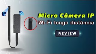 Micro câmera IP wifi TEMPO REAL sem Limite de distância APP Look cam REVIEW PTBR [upl. by Wincer]