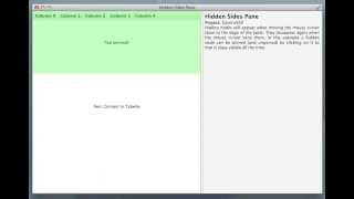 JavaFX HiddenSidesPaneSample [upl. by Amand]