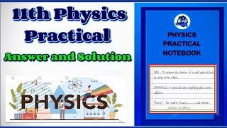 CLASS 11 PHYSICS PRACTICAL  All experiment  vernier caliper  Screw gauge 11thphysics [upl. by Suhpesoj130]