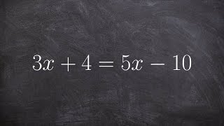 Solving an equation with variables on both side and one solution [upl. by Nyrahs29]