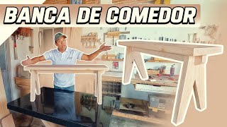 Como hacer Banca de Madera para Comedor elmueblemoderno [upl. by Merridie]