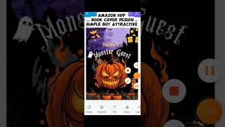 Create a Halloween Book Cover With Me Amazon KDP book cover designstepbystep youtubeshorts [upl. by Leilani]