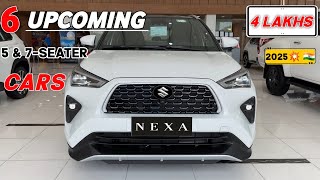 6 UPCOMING 5 amp 7SEATER CARS LAUNCH IN 2025 INDIA  PRICE LAUNCH DATE  6 New Cars 2025 [upl. by Noirda117]