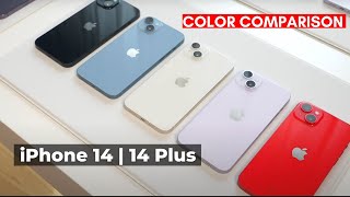 iPhone 14 Plus  14 All Colors Comparison [upl. by Ahsot672]